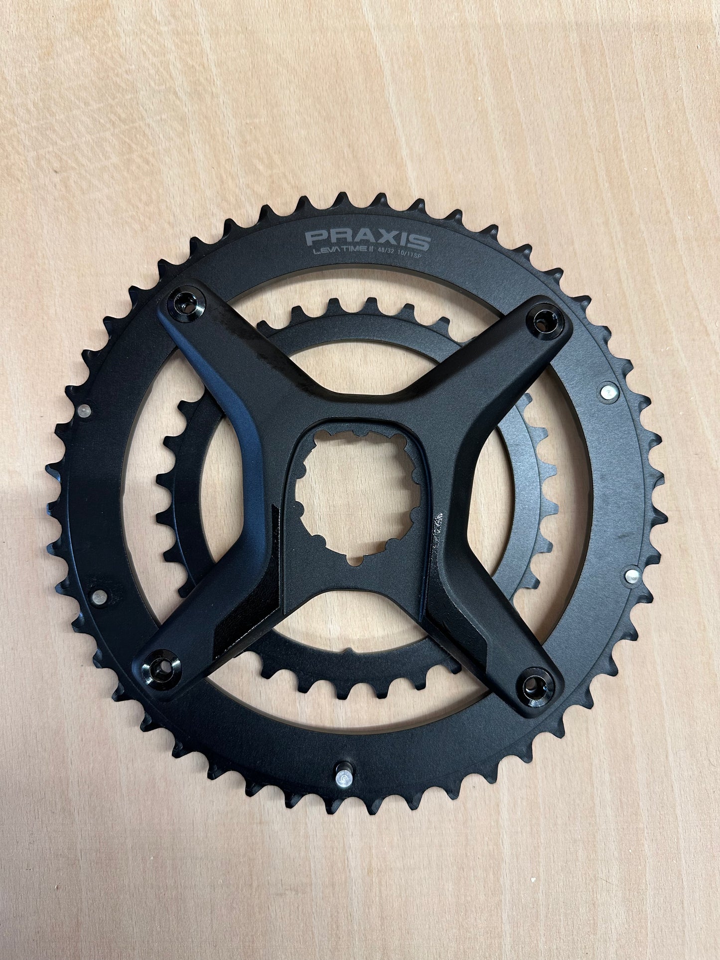 Praxis LEVATIME II 2x11-speed 48/32t Gravel Crank Chainrings With Sram Direct Fit Spider