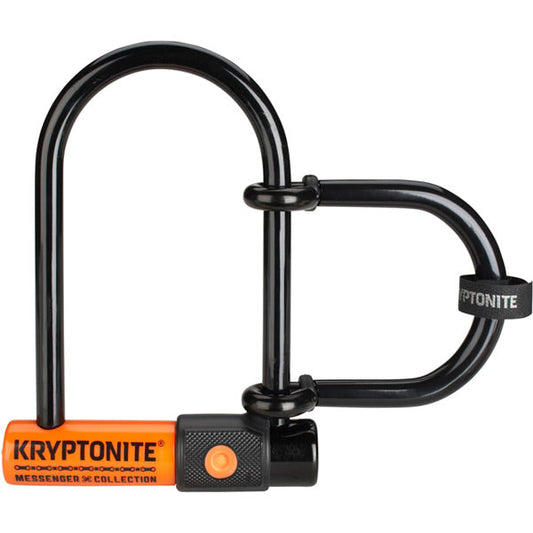 Messenger Mini + U-lock With Extender Sold Secure Silver Kryptonite