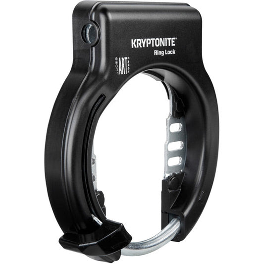 Ring Lock With Plug In Capability - Non Retractable Sold Secure Silver Kryptonite