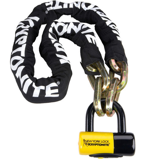 New York Fahgettaboudit Chain 14mmx150cm And Ny Disc Lock Sold Secure Diamond Kryptonite