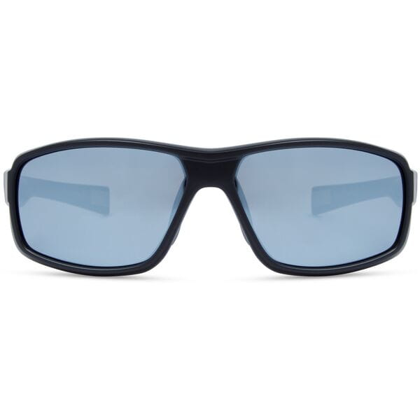 Target Matt Black Sunglasses - Silver Mirror Lens