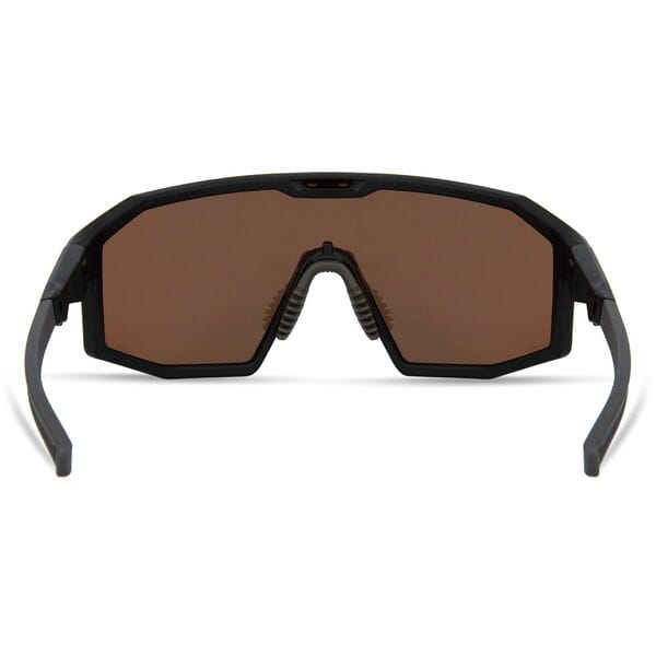 Enigma Matt Black Sunglasses - 3 Lens Pack - Bronze Mirror / Amber / Clear