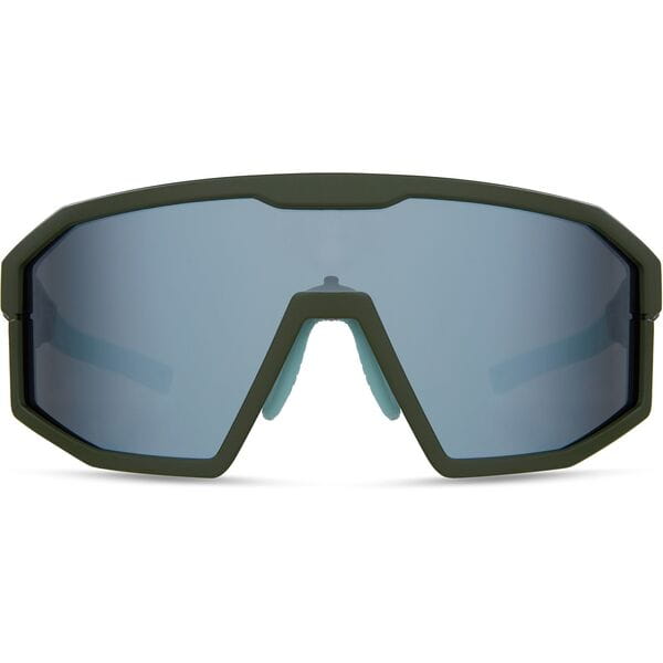 Enigma Matt Olive Sunglasses - 3 Lens Pack - Smoke Mirror / Amber / Clear
