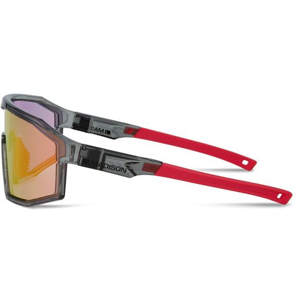 Enigma Sunglasses - crystal smoke / pink rose mirror lens
