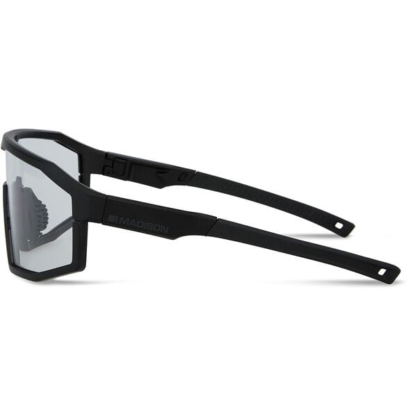 Enigma Matt Black Sunglasses - Clear Lens