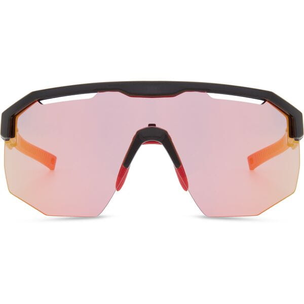 Cipher Sunglasses - gloss black / pink rose mirror lens
