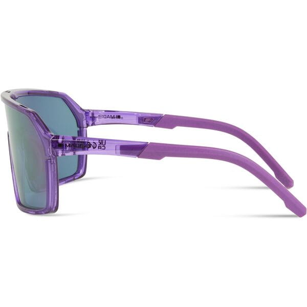 Crypto Crystal Gloss Purple Sunglasses - 3 Lens Pack Purple Mirror/Amber / Clear