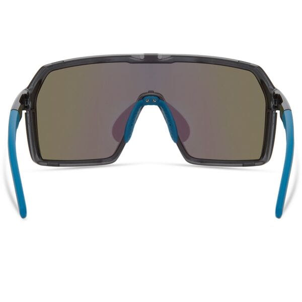 Crypto Sunglasses - crystal gloss smoke / green mirror lens