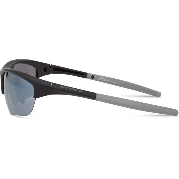 Mission Matt Black Sunglasses - Silver Mirror Lens