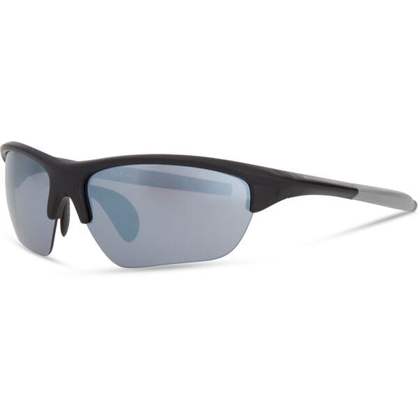 Mission Matt Black Sunglasses - Silver Mirror Lens