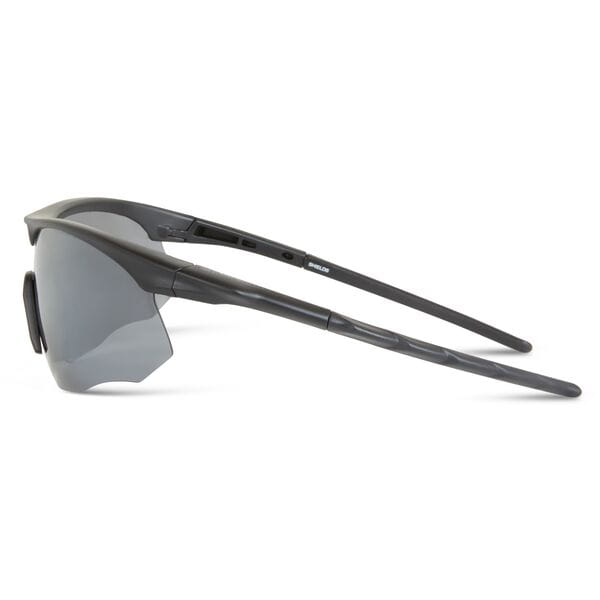 Shields Sunglasses - 3 lens pack - matt black / silver mirror - polarised