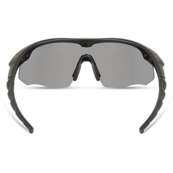 Shields Sunglasses - 3 lens pack - matt black / silver mirror - polarised
