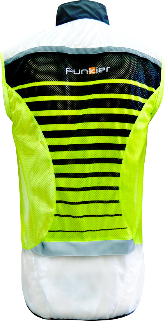 Funkier Evo WV-1510 Windbreaker Gillet in Clear/Yellow