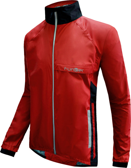 Funkier Attack WJ-1327 Gents Waterproof Jacket in Red Small