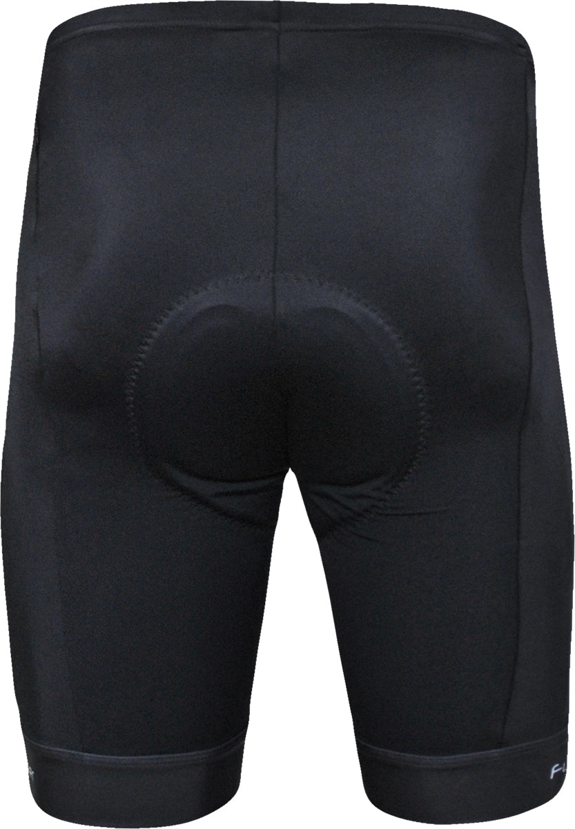 Funkier F-77 - 7 Panel 4-Way Stretch Shorts (B1 Pad) in Black