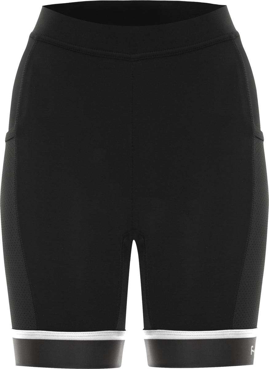Funkier Abara Ladies 11 Panel Shorts (C13 Pad) in Black