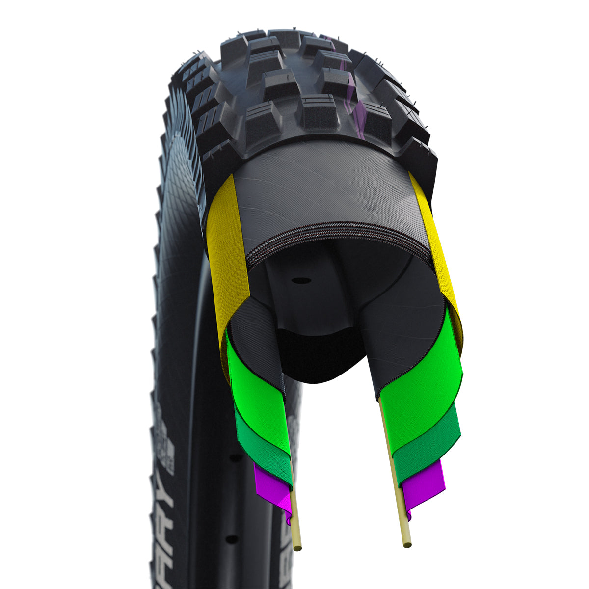 Schwalbe Addix Big Betty Ultra Soft Evo Super Downhill Tyre Tle In Black (Folding)