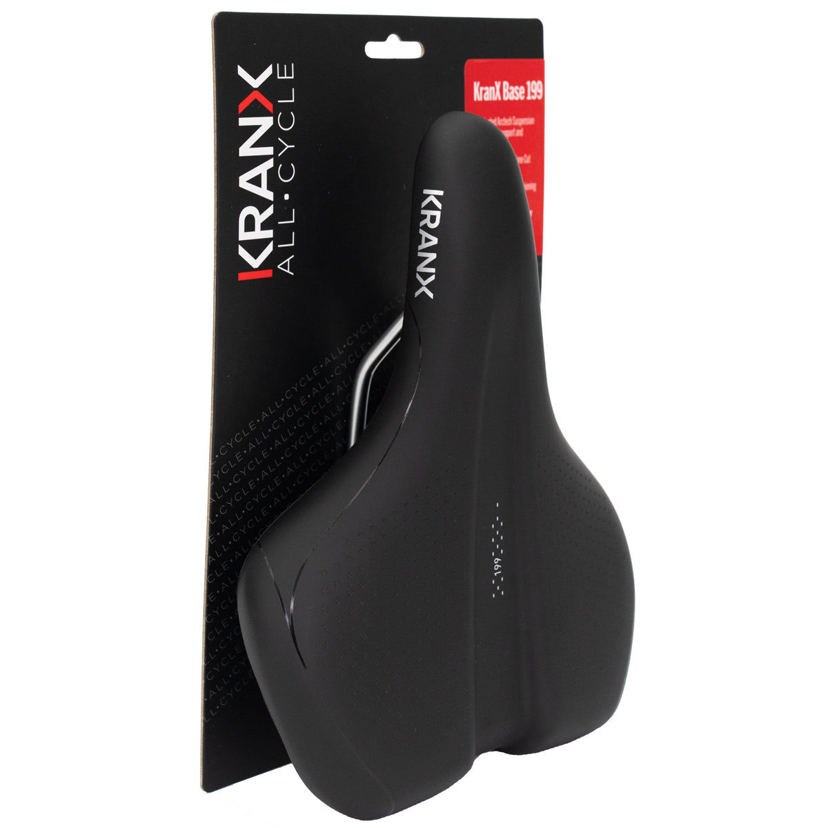 KranX Base 199 City & Comfort Saddle in Black