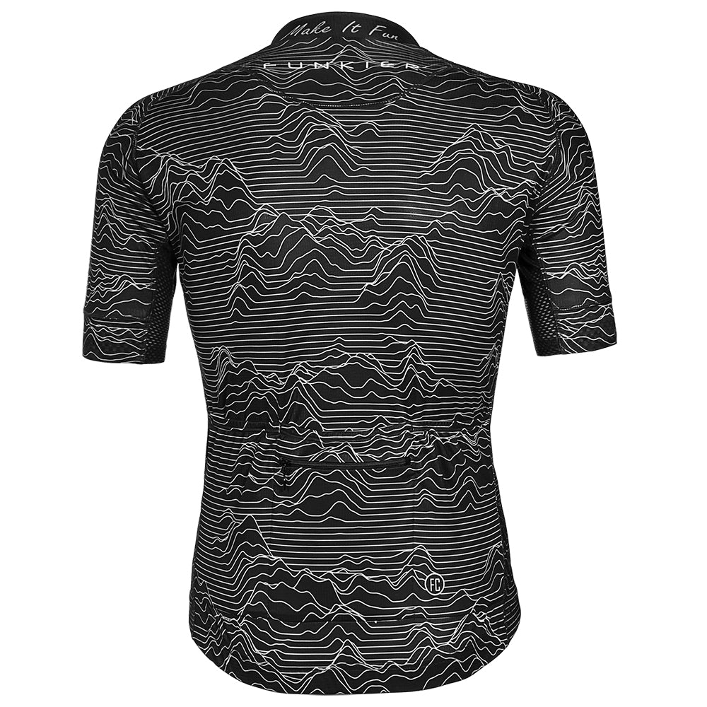 Funkier Mirano Gents Pro Short Sleeve Jersey in Black