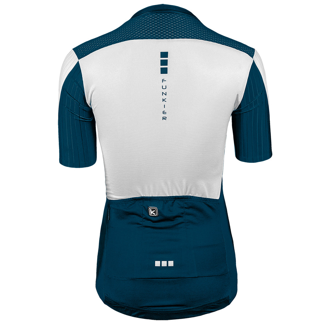 Funkier Ixara Gents Short Sleeve Elite Jersey in Navy/White