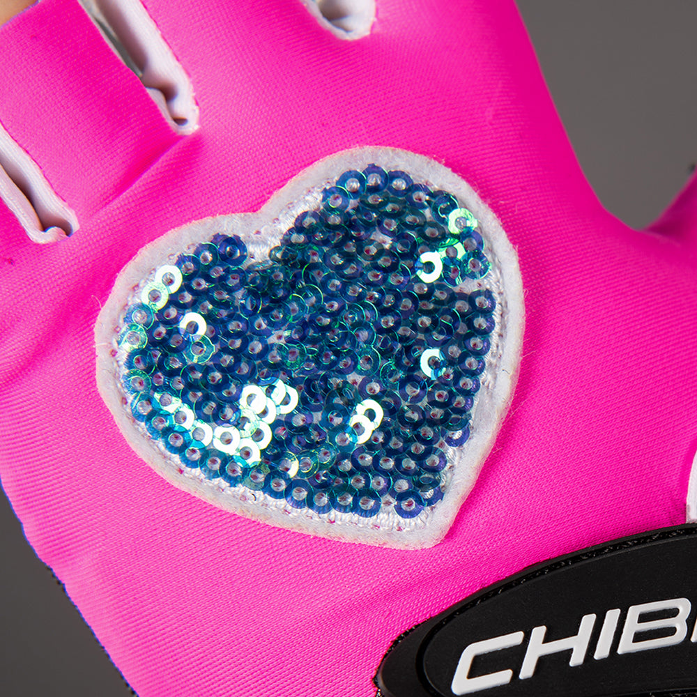 Chiba Kids Line "Cool" Mitt in Neon Pink