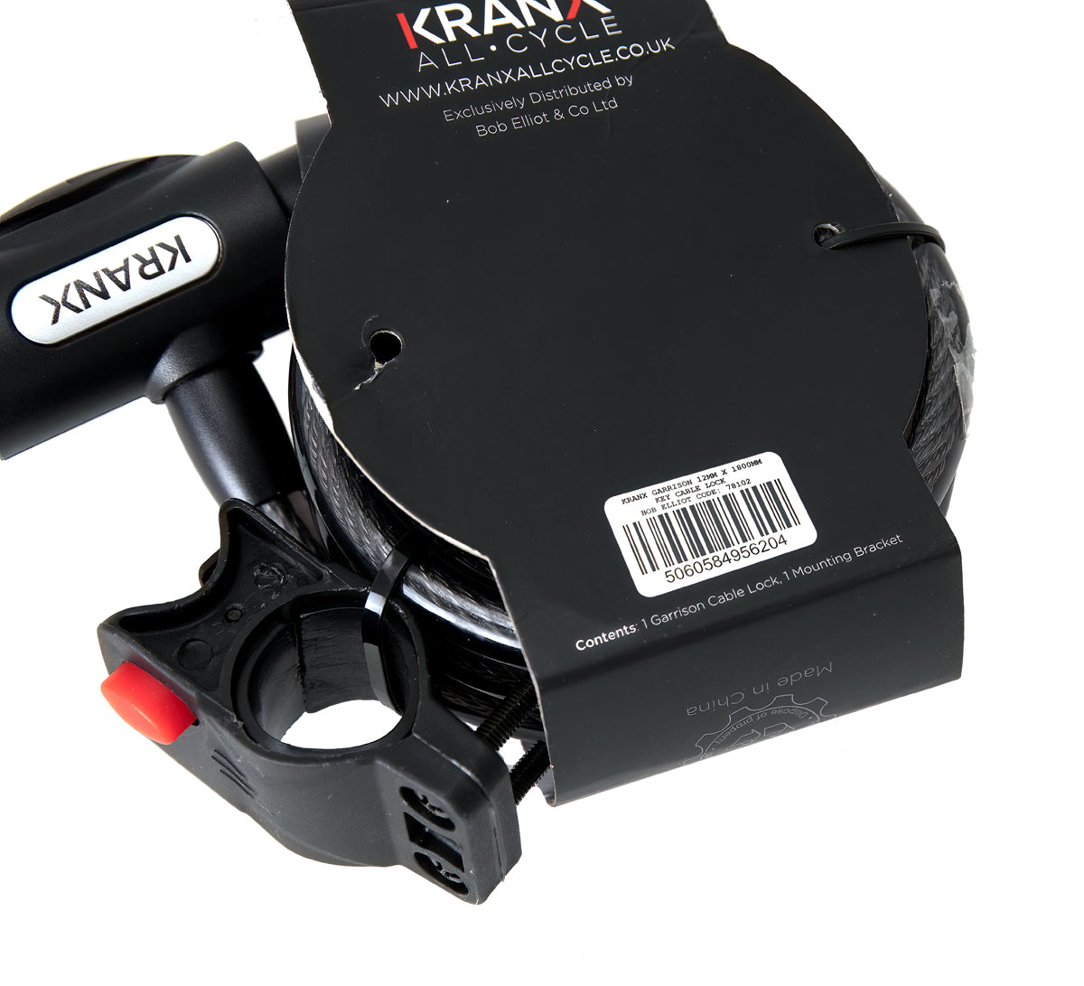 KranX Garrison 12mm x 1800mm Key Cable Lock