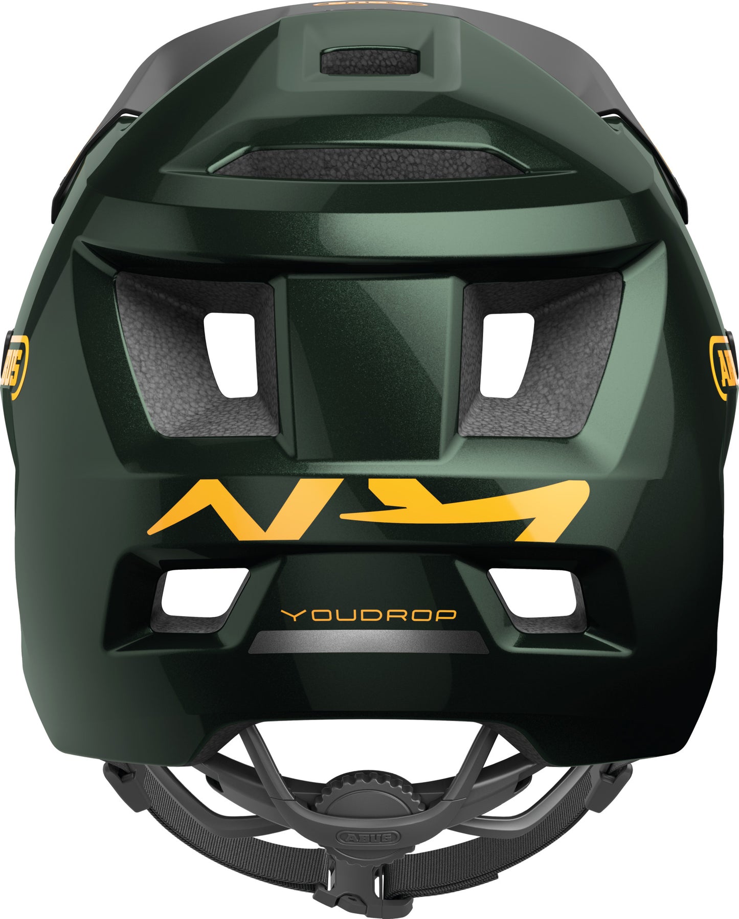 ABUS YouDrop Kids MTB Helmet in Moss Green (48-55cm)