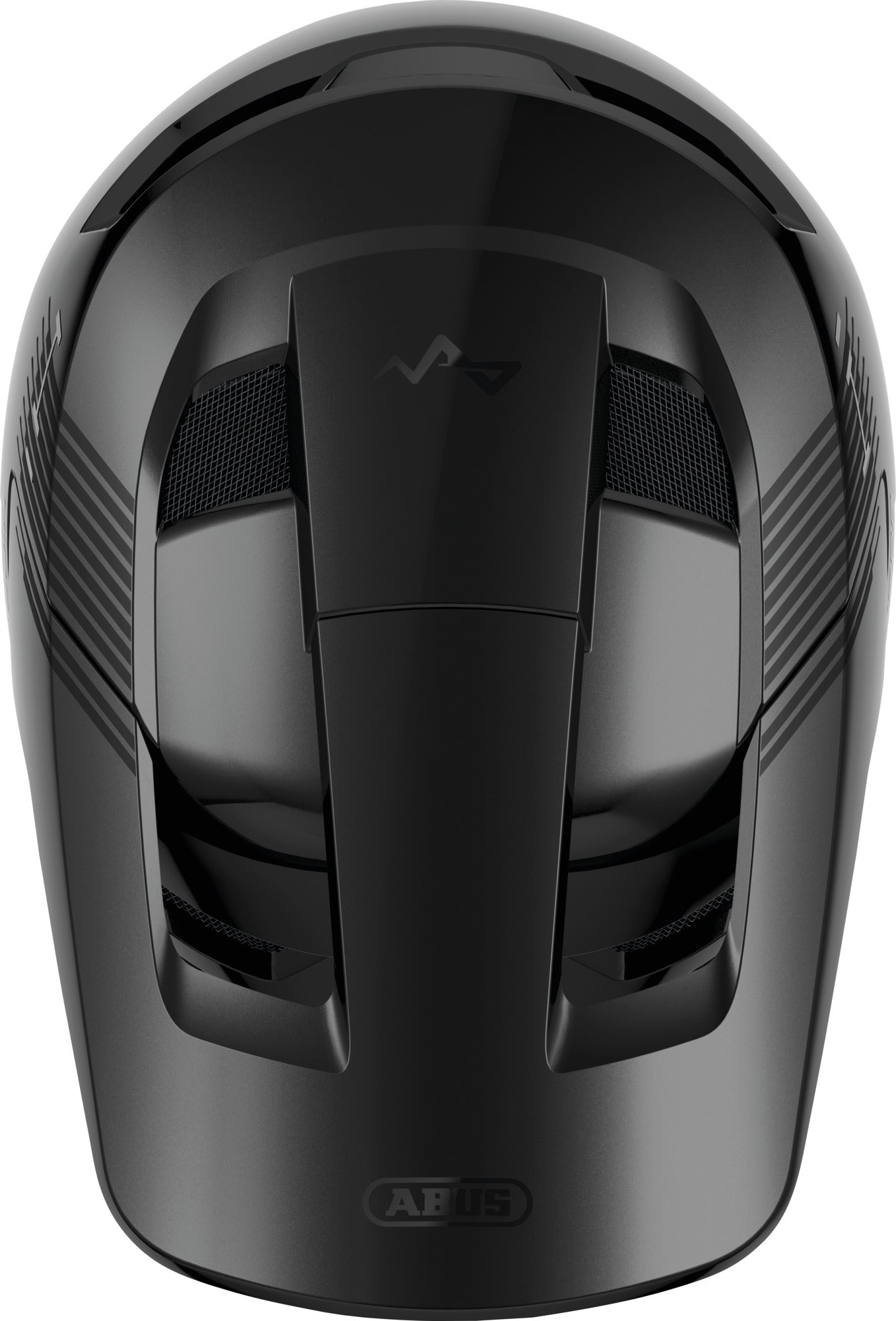 ABUS HiDrop MTB Full Face Helmet in Shiny Black