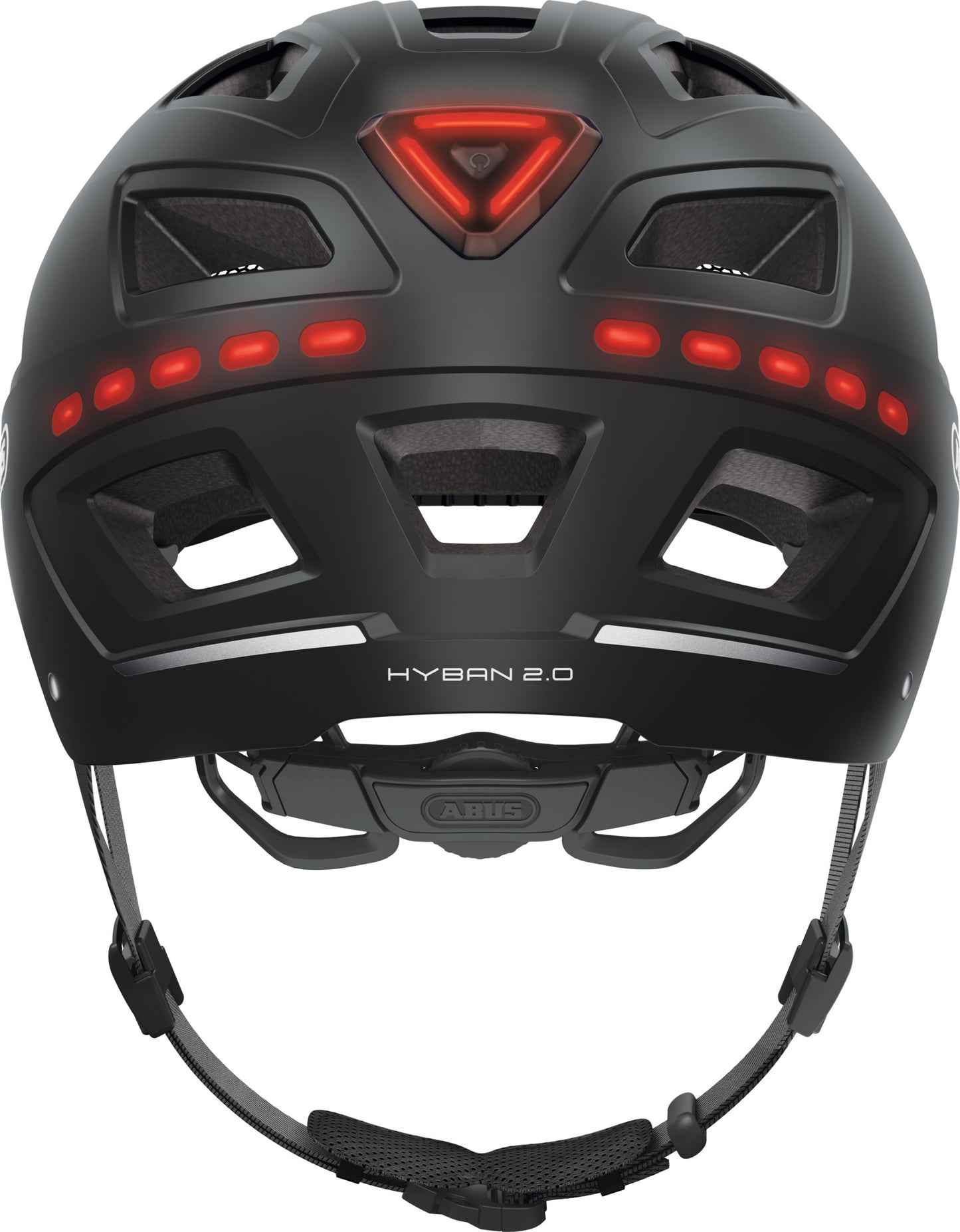ABUS Hyban 2.0 LED Urban Helmet in Signal Black