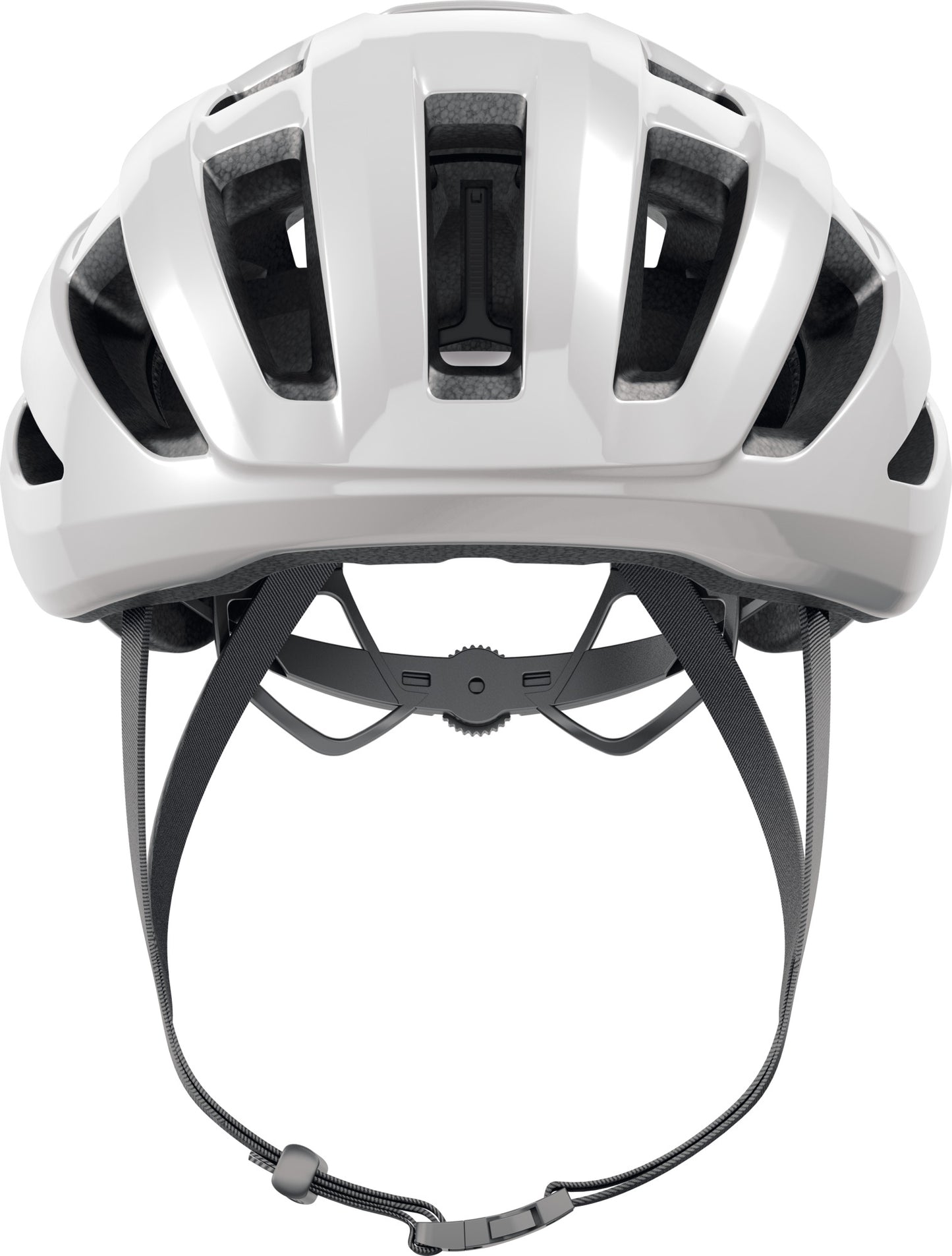 ABUS Powerdome MIPS Road Helmet in Shiny White (Made in Italy)