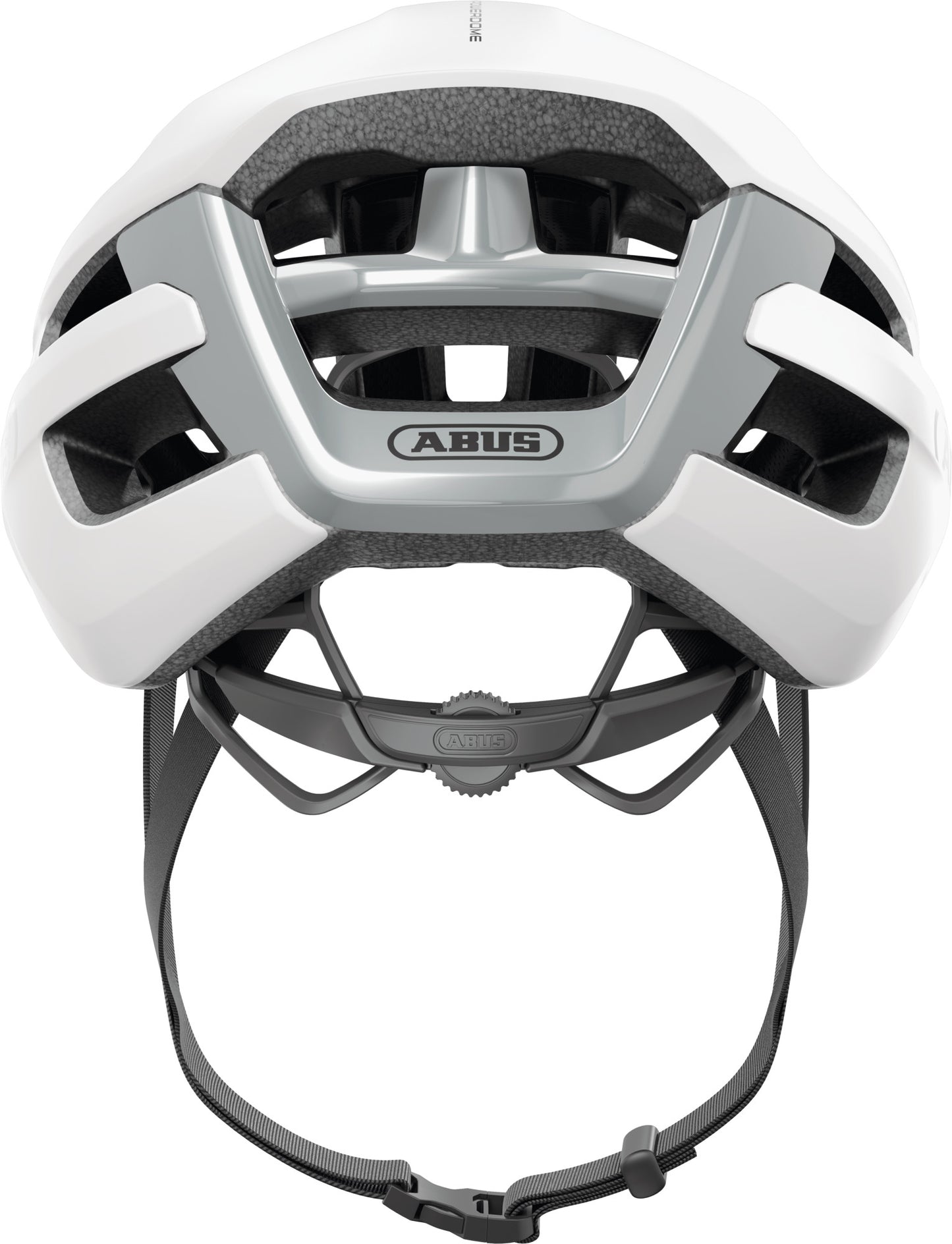 ABUS Powerdome Road Helmet in Polar White (Made in Italy)