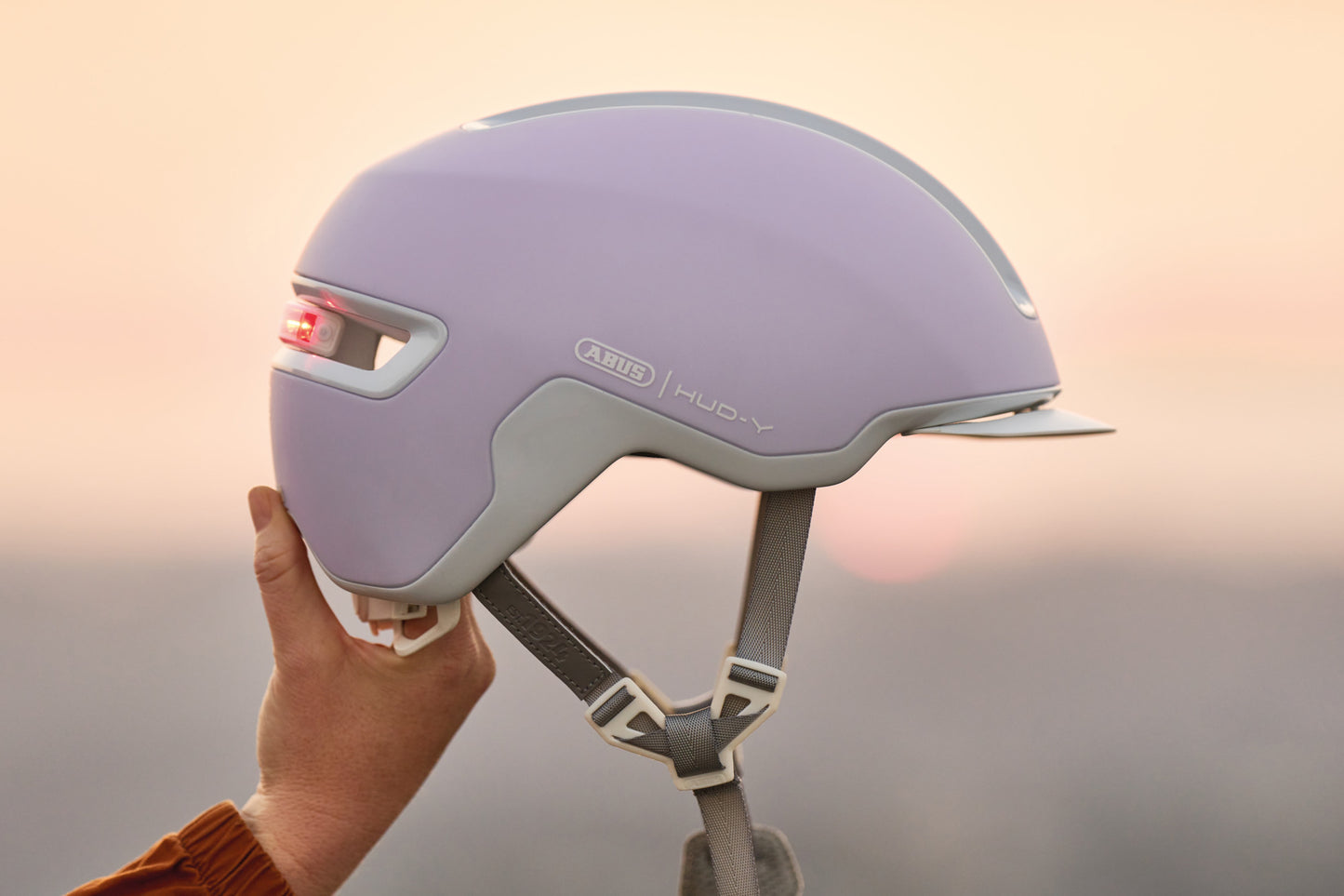 ABUS Hud-Y Pure Urban Helmet in Lavender