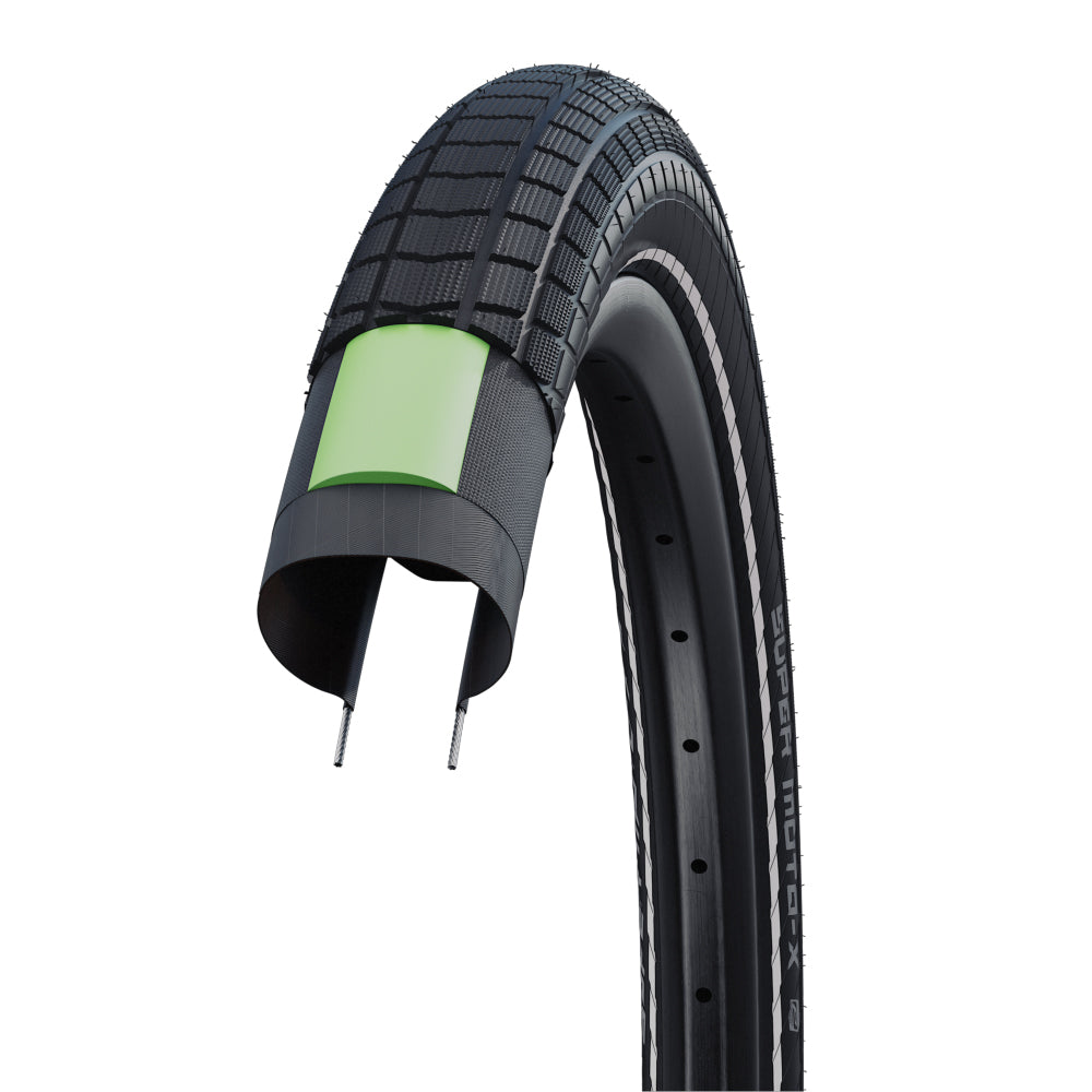 Schwalbe Super Moto-X Active Reinforced Urban Tyre in Bronze 20 x 4.00" (Wired)