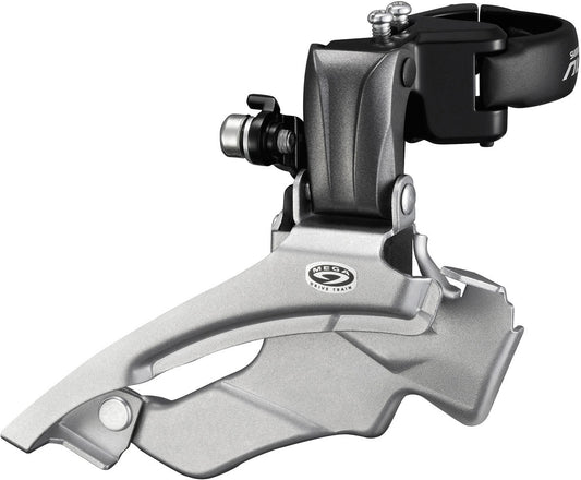 Shimano FD-M371 Altus Hybrid 9 Speed Front Derailleur, Conventional Swing, Dual-Pull