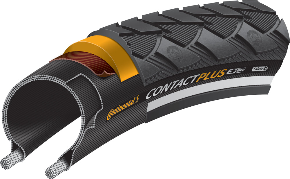 Continental Contact Plus City/Trekking Tyre (Rigid)