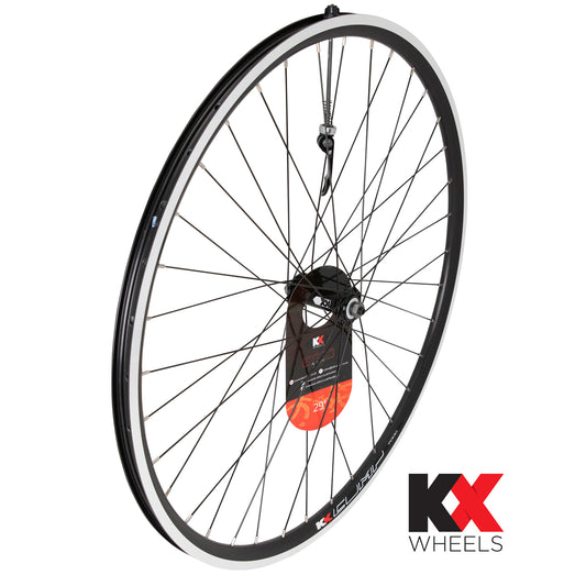 KX MTB 29" 29er Doublewall Q/R Wheel Rim Brake in Black (Front)