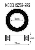 15267-2RS wheel bearing