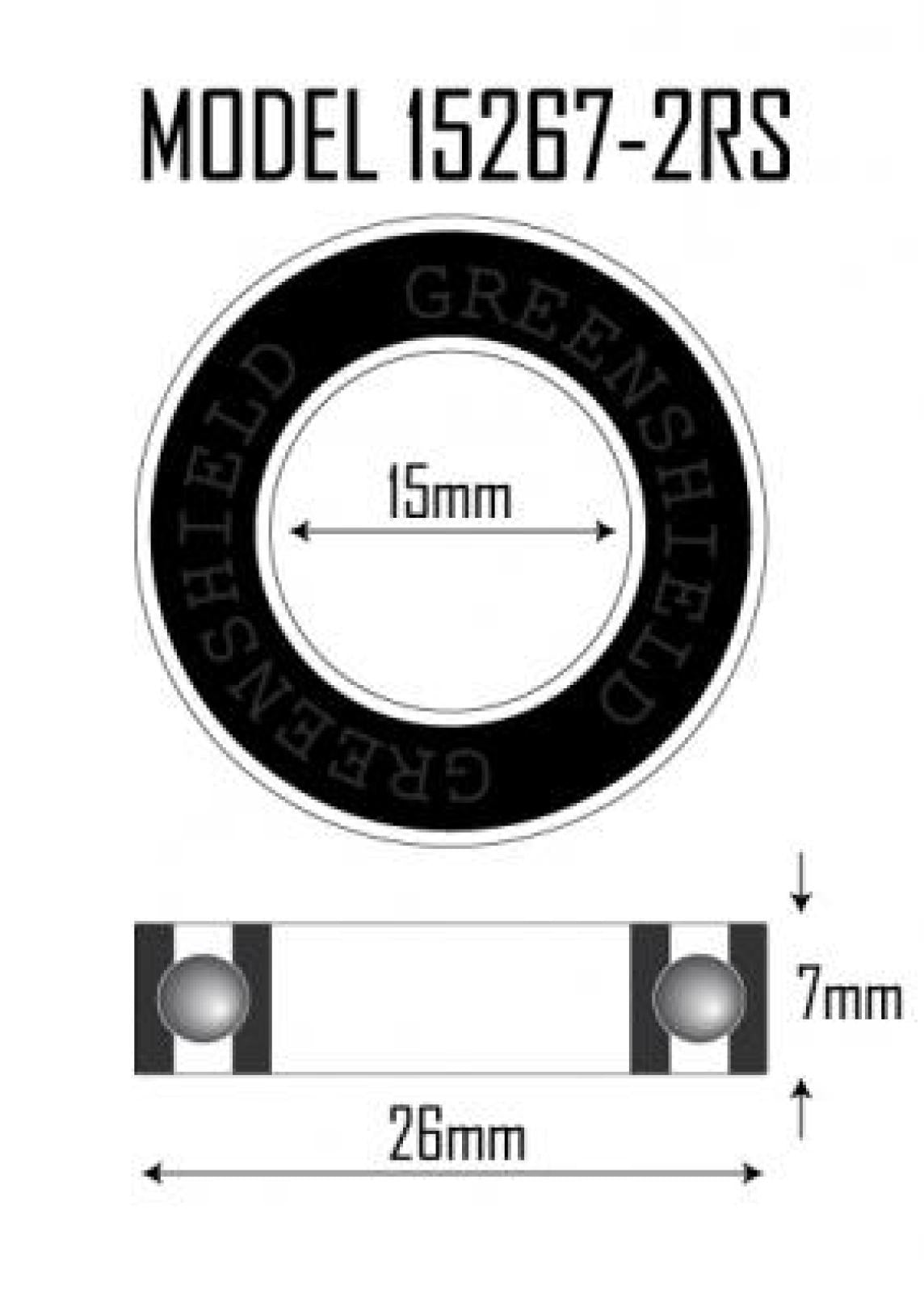 15267-2RS wheel bearing