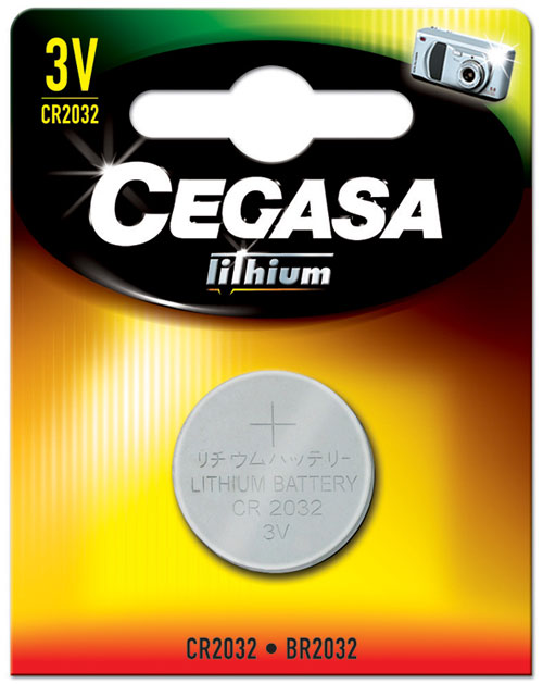 Cegasa Lithium CR2032 Battery - 1 Battery