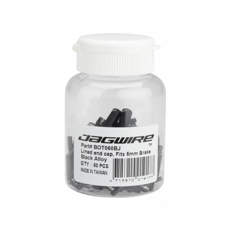 End Caps Lined - 5mm Brake - Alloy Jagwire