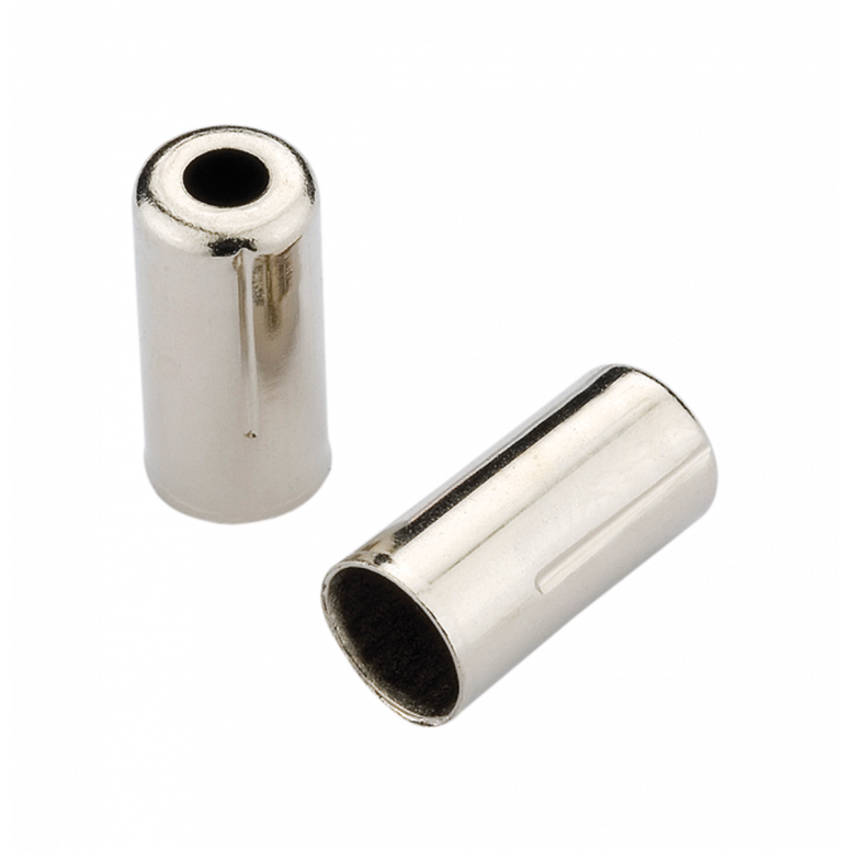 End Caps Open - 5mm Brake Crimp - Brass Jagwire