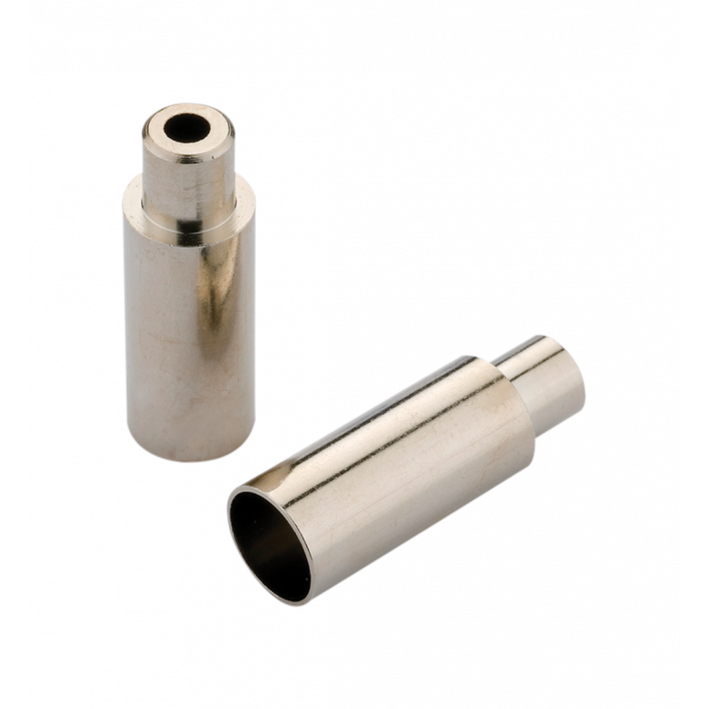 End Caps Open - 5mm Brake To 4mm Road Cable Stops - Brass Jagwire