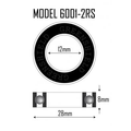Independent 6001-2RS Wheel bearings