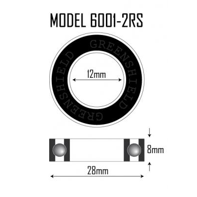 Independent 6001-2RS Wheel bearings