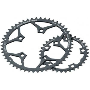 Stronglight 110PCD Type S - 5083 Series 5-Arm Road Black Chainrings 34T-36T
