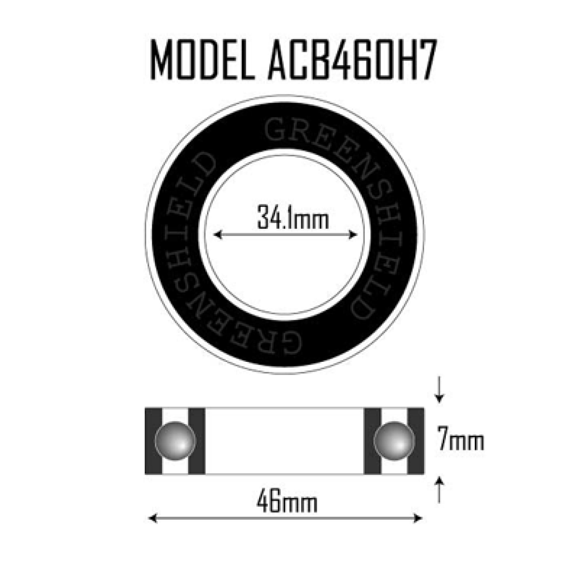 Headset Bearing ACB460H7