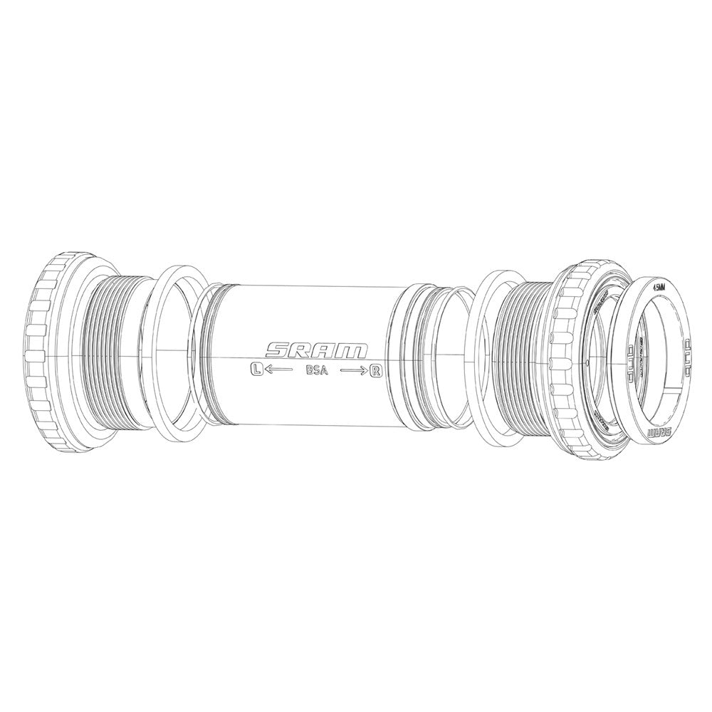 Sram Spare - Bottom Bracket Spindle Spacer Bb30 - Drive Side 9.11: Sram - No Size