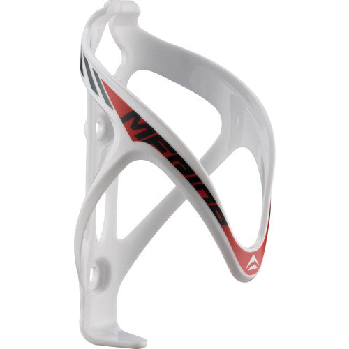 Merida Bottle Cage - White, Red, Grey