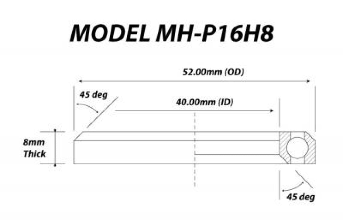 Headset Bearing MH-P16H8