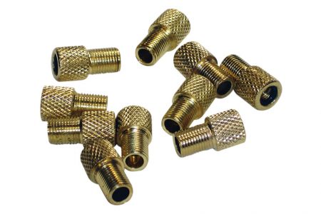 Brass Adaptor – Converts Presta to Schrader (With O-Ring)
